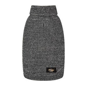 Handmade Mongolian Wool Dog Sweater: Grey Everest Jumper