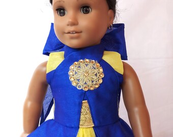 blue doll dress