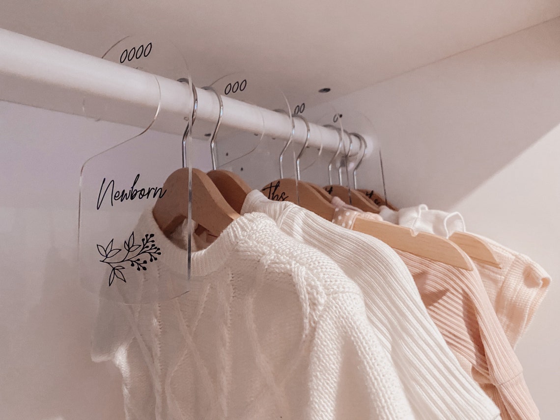 Clear Acrylic Wardrobe Dividers black Print X 5 Etsy Australia