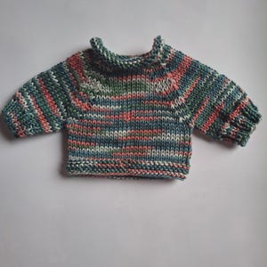 New cotton sweater for teddy bear or doll, raglan without seams, handmade, unique pieces