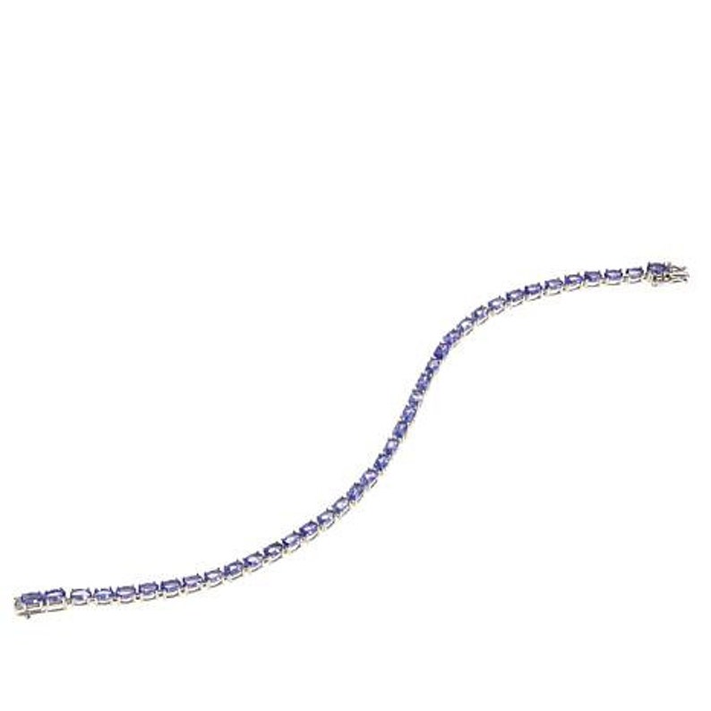 Gemstone Bracelet,Genuine Tanzanite,Gift For Her Tanzanite Sterling Silver Bracelet Tanzanite Jewellery Tanzanite Bracelet TGW 12.25 CTS