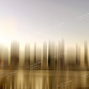 Golden Manhattan Skyline New York