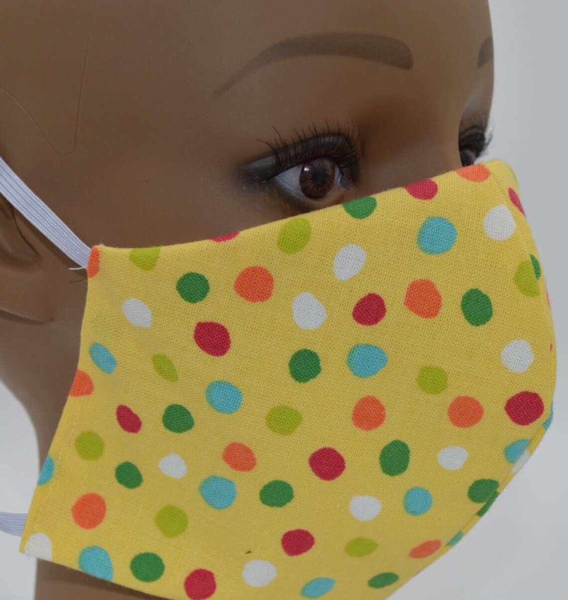 Colorful Polka Dots Face Mask Etsy