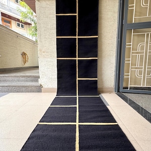Stairs Wool Runner - Stripe Kilim Runner for Staircase | Bedside | Entryway | Kitchen | Flatweave Modern Decor Runner - Striped Runner