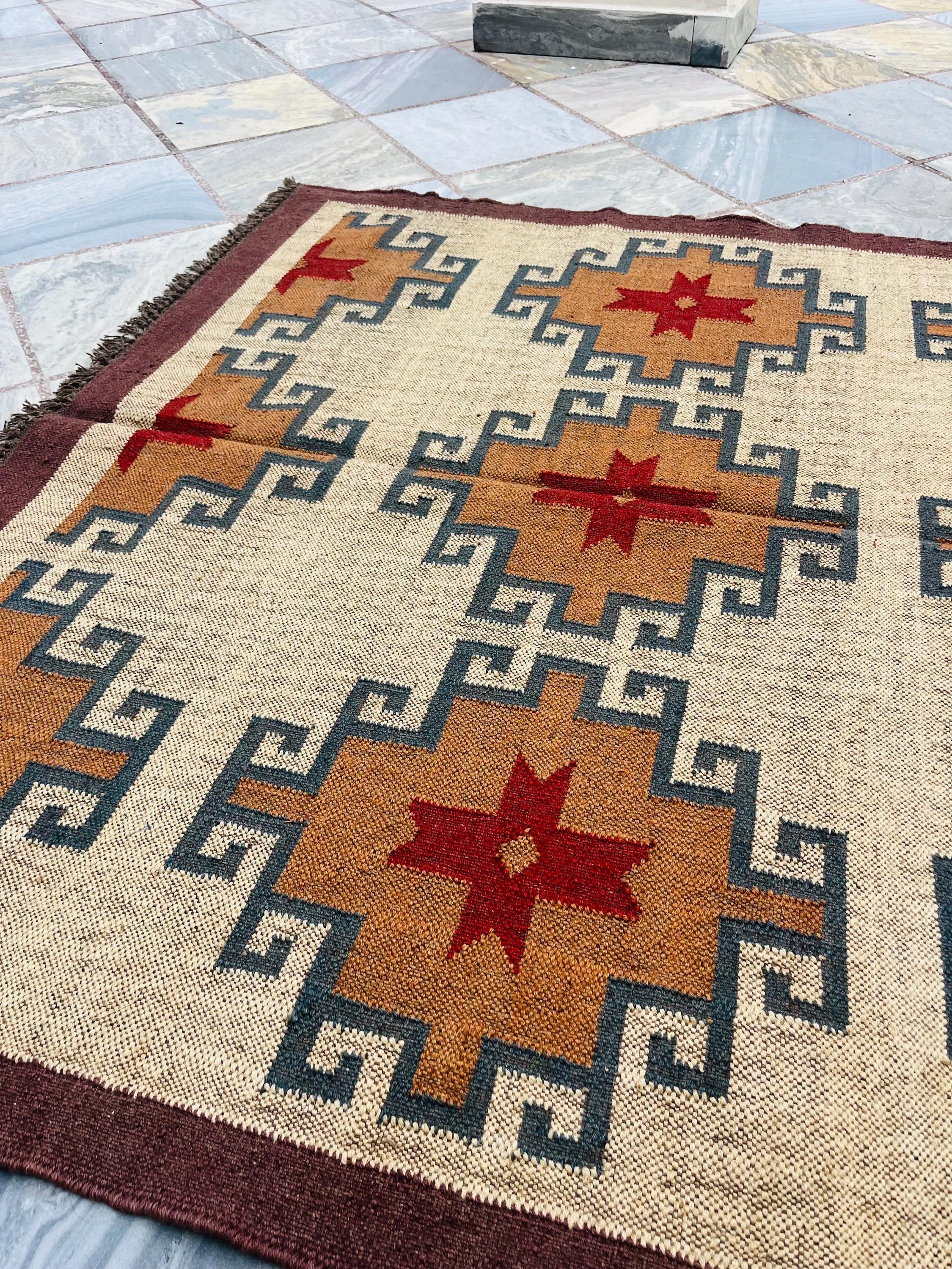 Scandinavian Kilim Rug - Handwoven, Simple | Elegant Design, Multiple ...