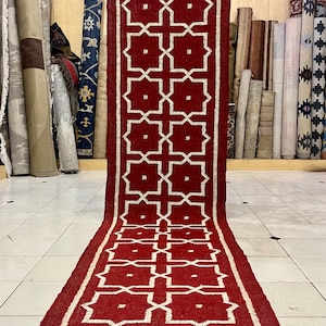 Kilim Runner Rug for Stairs – Handwoven Modern Runner Rug, Ideal for Entryway, Hallway, Kitchen, or Bedside. Luxury Decor, Christmas Sale