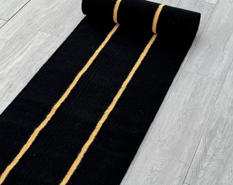 Stairs Wool Runner - Navajo Kilim Runner for Bedside, Handmade Runner Rug, Entryway |Hallway |Kitchen |Bedside | Moroccan Runner