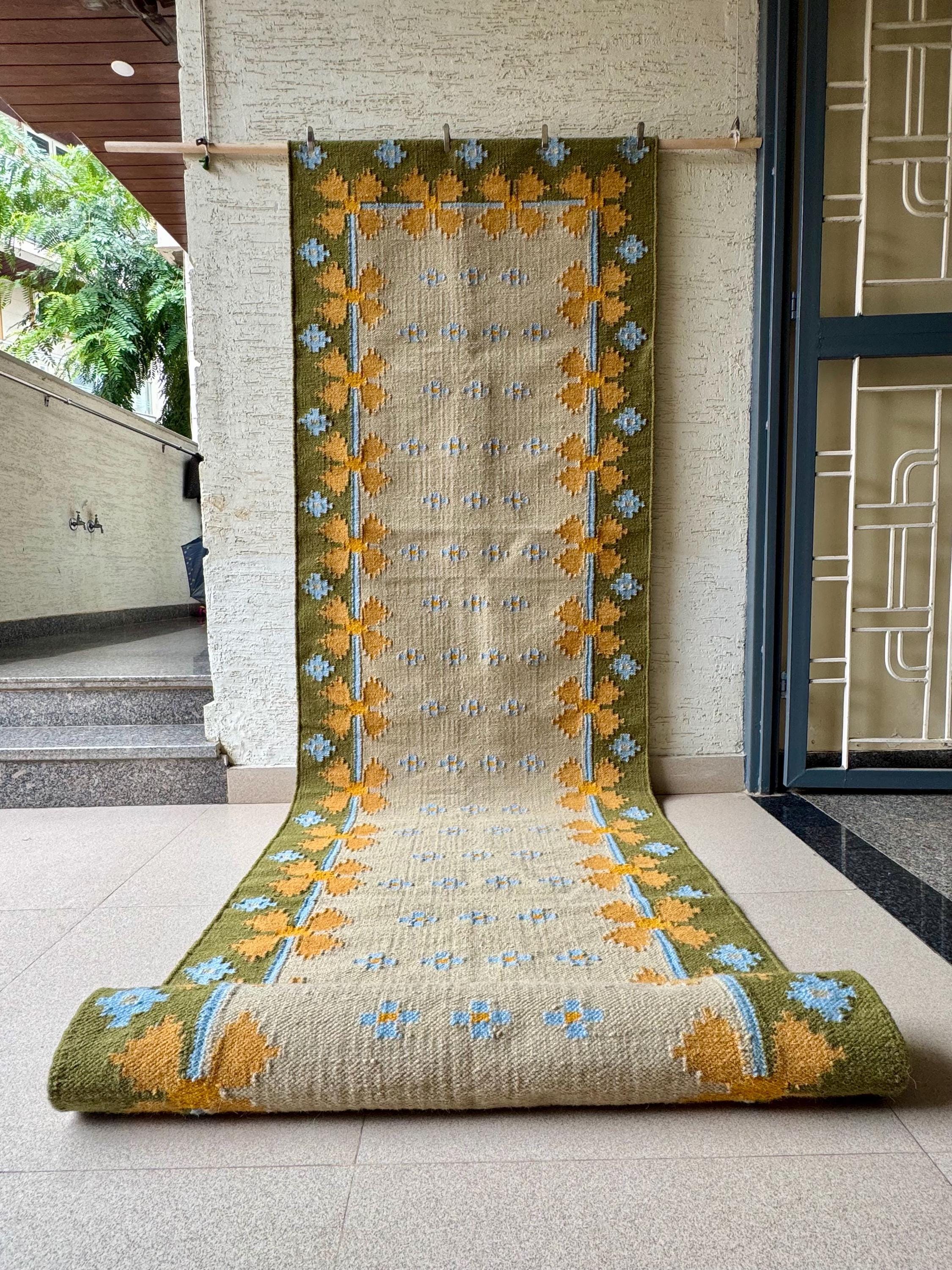 Earthy Fun Runner Rug Staircase Runner Rug | Earthy Tones | Swedish-inspired Premium Wool ...