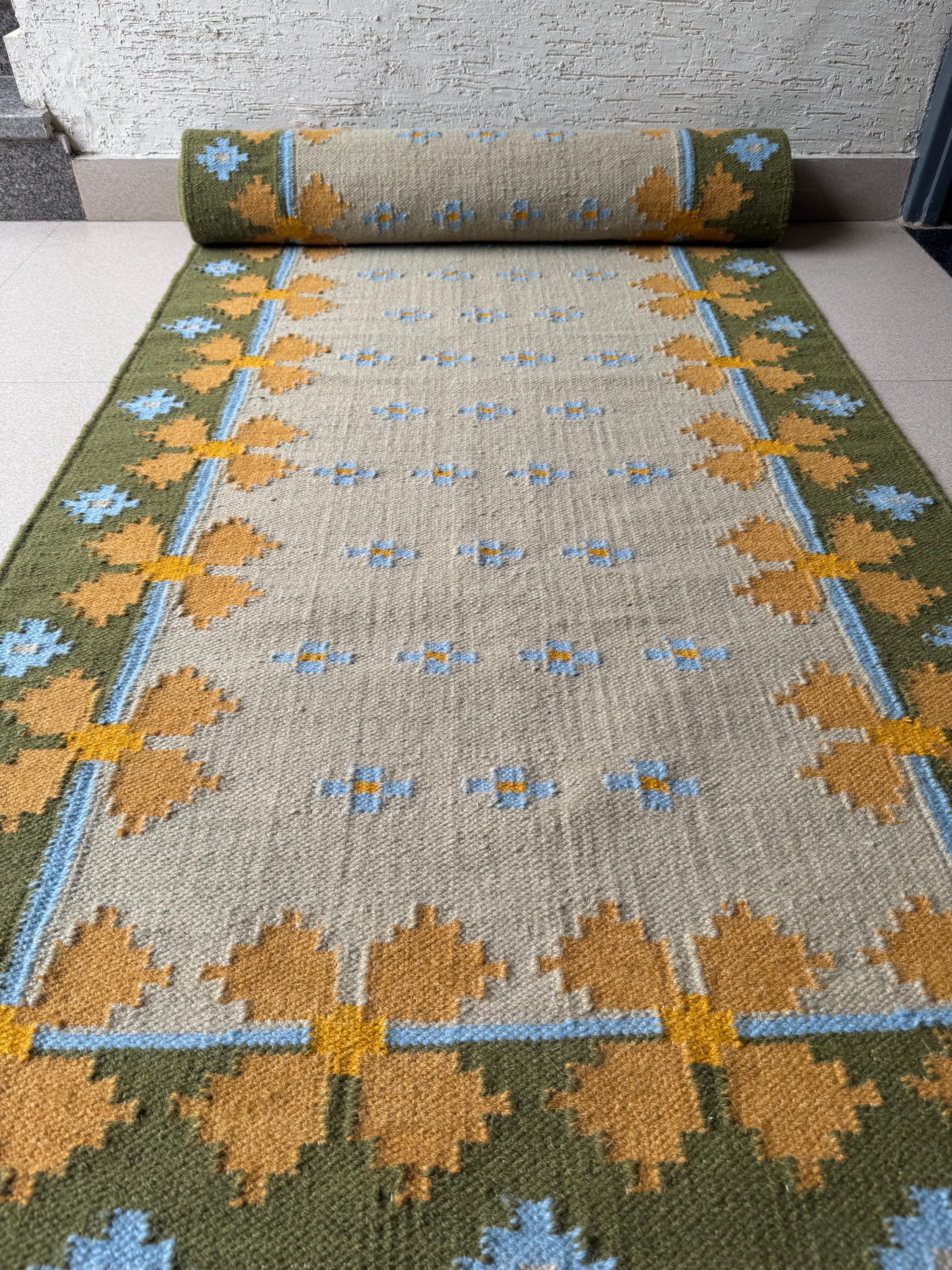 Earthy Fun Runner Rug Staircase Runner Rug | Earthy Tones | Swedish-inspired Premium Wool ...