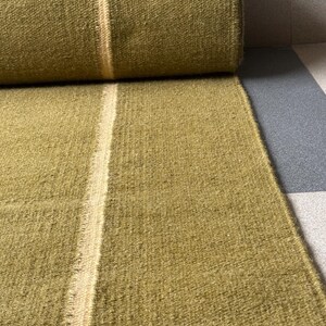 Earthy Green Rug Runner Wool Stairs Runner Rug | Earthy Green Runner Rug, Handwoven Rug for ...