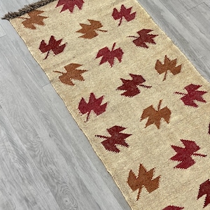 Kilim Runner Rug for Stairs – Handwoven Modern Runner Rug, Ideal for Entryway, Hallway, Kitchen, or Bedside. Luxury Decor, Christmas Sale