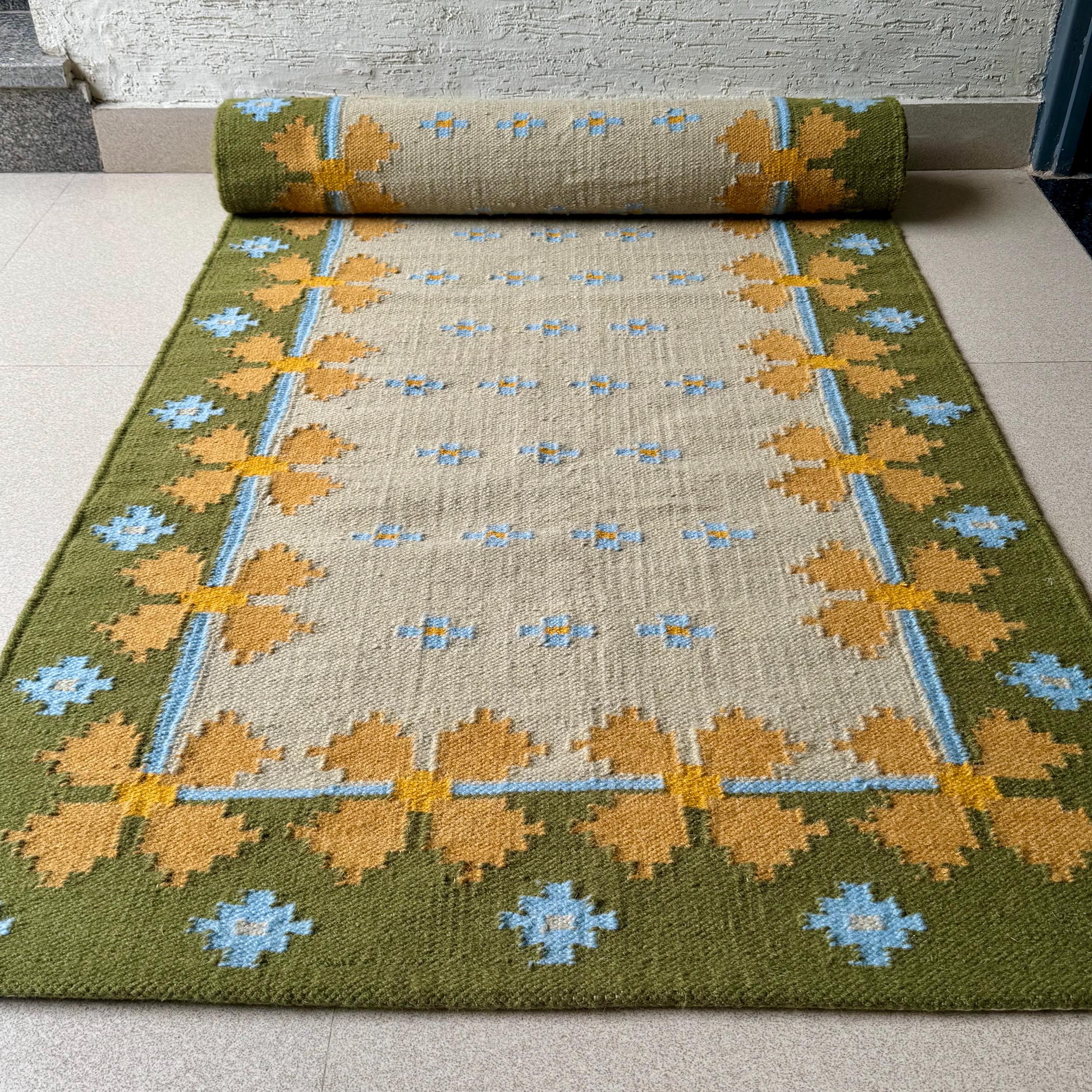 Earthy Fun Runner Rug Staircase Runner Rug | Earthy Tones | Swedish-inspired Premium Wool ...