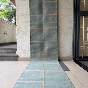 wool runner rug, tan brown wool runner, striped wool runner rug, handwoven wool runner, minimalist wool runner, eco friendly wool runner, sustainable wool rug, natural wool runner, tan striped rug, brown striped runner, rustic wool runner rug, farmhouse wool runner, Scandinavian wool runner, boho wool runner, modern wool runner, transitional wool runner, hallway runner rug, entryway wool runner, stair runner rug, staircase wool rug
