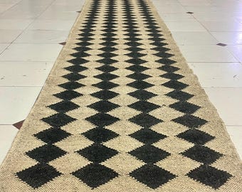 Multi Sizes Runner rug for stairs, Handwoven Geometric Indian Rug, Kilim Runner Rug for Entryway | Hallway | kitchen | Bedside