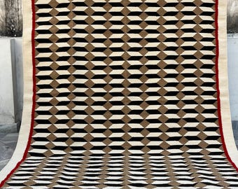 Handmade Wool Area Rug | Southwest, Nordic, Boho & Navajo Design | Soft  Durable | Living Room, Bedroom, Office , Stairs | Custom Sizes