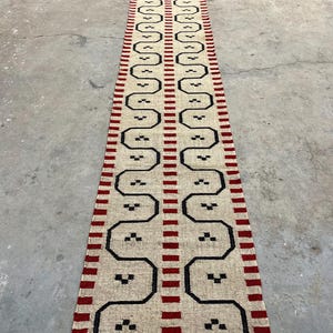 Kilim Runner Rug for Stairs – Handwoven Modern Runner Rug, Ideal for Entryway, Hallway, Kitchen, or Bedside. Luxury Decor, Christmas Sale