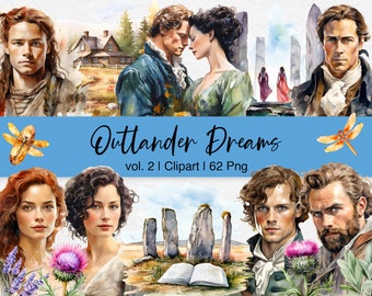 Scottish Highlands Watercolor Clipart: Scotland Dreams Vol. 2 (Digital PNG)