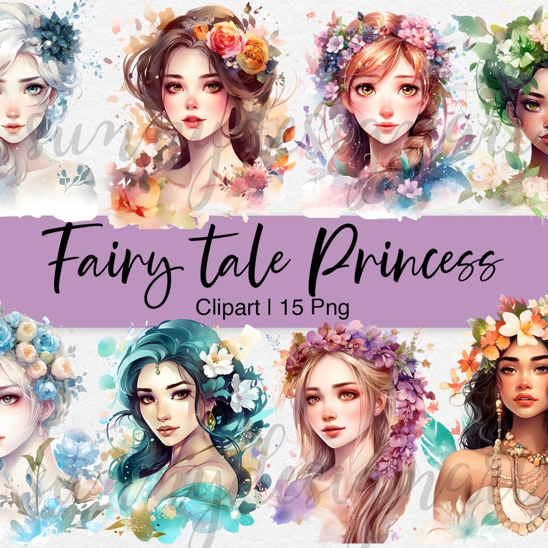 Princess Clipart - Etsy