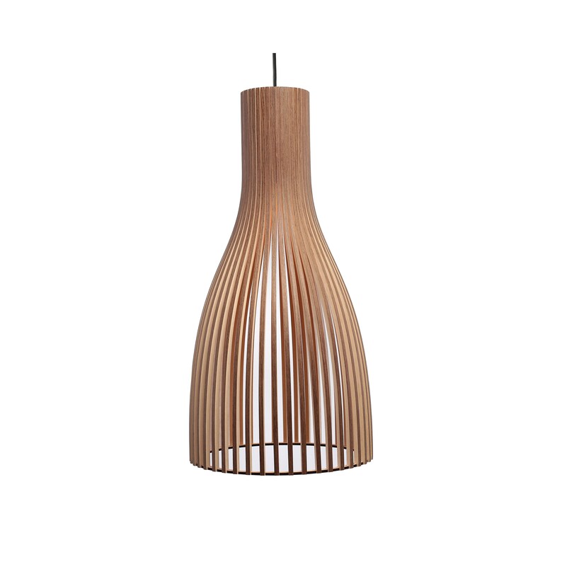 Only Lampshade Wood Lamp Wooden Shade Hanging Pendant Light Ceiling Scandinavian Modern Plywood