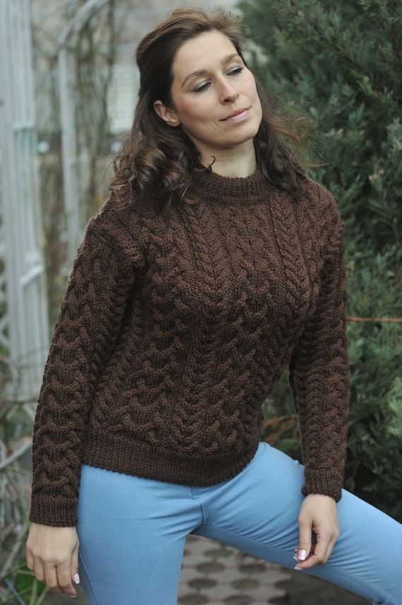 brauner pullover damen