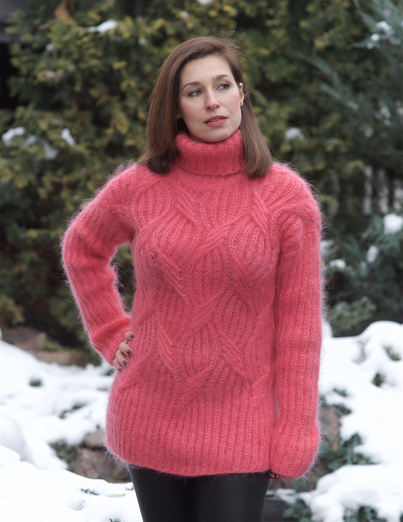 Pull Mohair Pullover Pullover Pull femme couleur moutarde ...