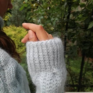 Knit sweater for women Wool turtleneck Pullover Oversize clothes Woman clothing image 7