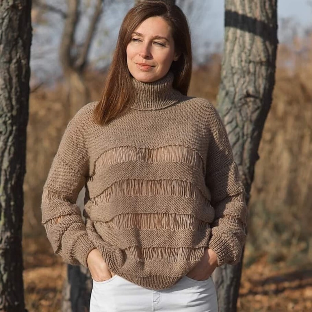 Alpaca Sweater Thumb Hole Sweater Womens Sweater Womens Pullover