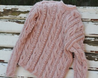 Alpaca sweater alpaca pullover womens sweater Hand Knit sweater wool sweater