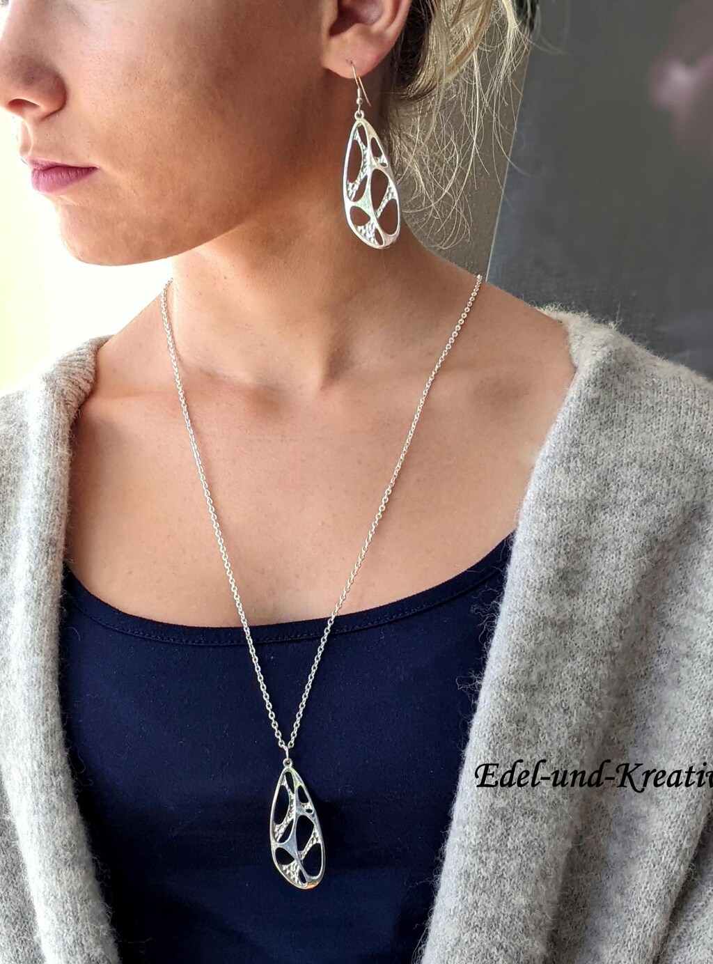 Silverly Orecchini Pendenti A Spirale In Argento 925 – Cascata Lunga, Stile Nastro Intrecciato, Ipoallergenici