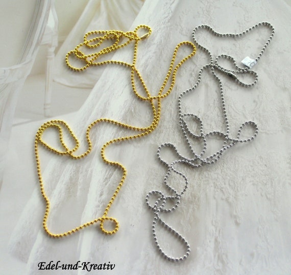 Ball Chain / Stainless Steel Ball Chain, 18K Gold Plated 3 Mm 341315bc88 - Foto 9