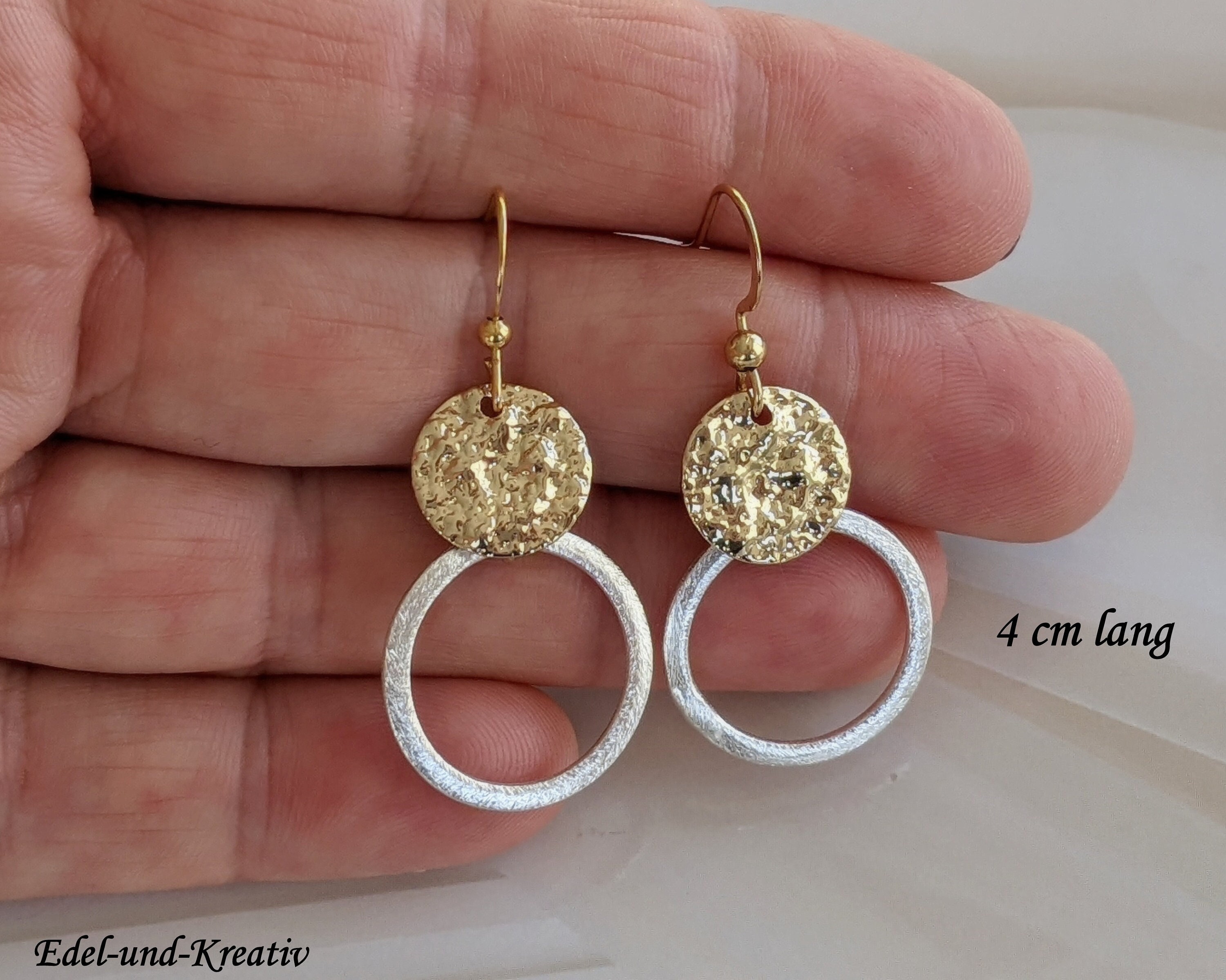 2-in-1 Ohrstecker Silber & Gold — Vielseitig & Stylisch