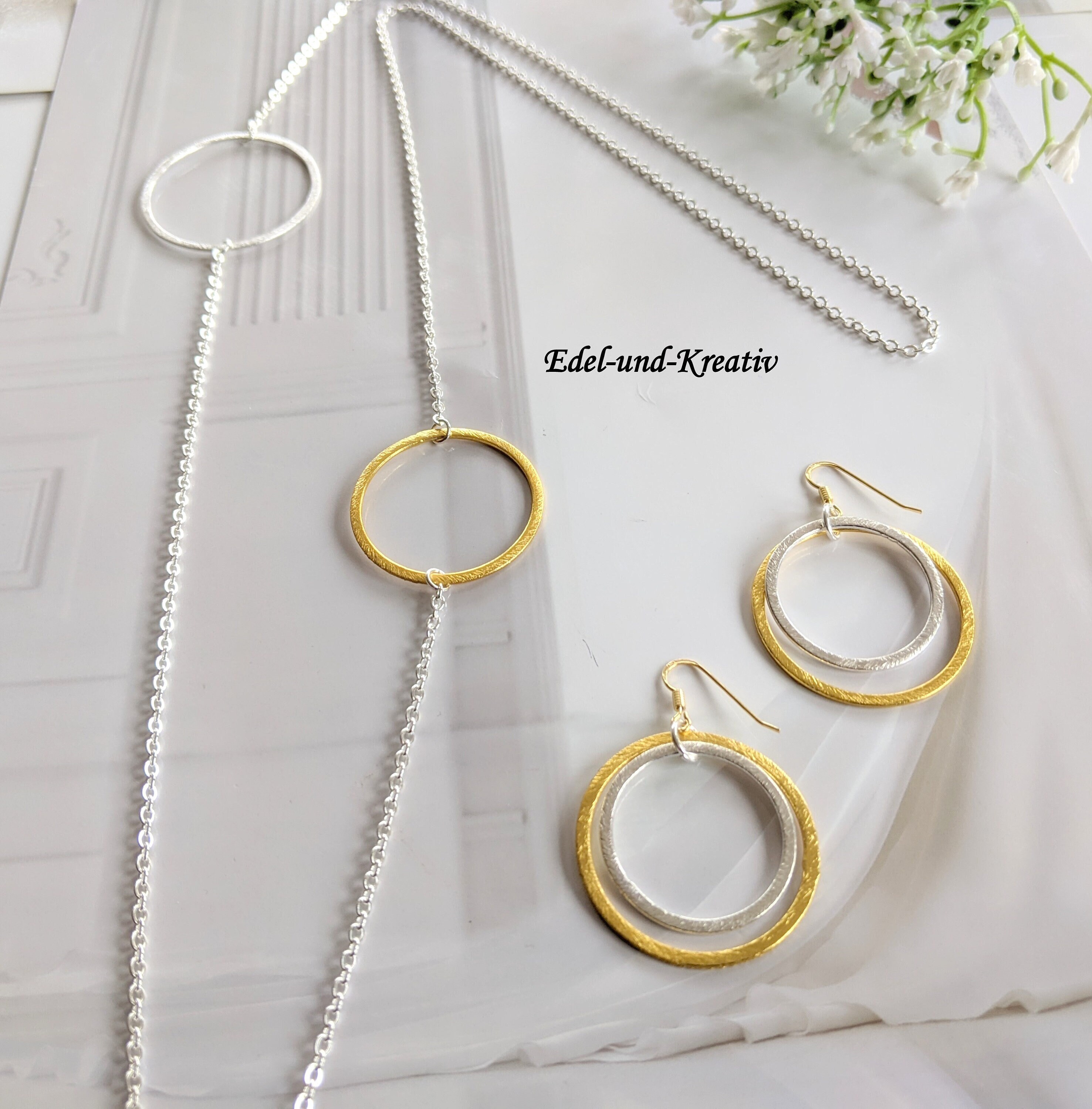Diamday Tropfen-Creolen Aus Vergoldetem Silber – Leicht, Hohl, Hypoallergen, Statement-Ohrringe Für Damen