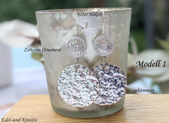 Orecchini a bottone per ragazze in puro argento sterling 925 anallergici con glitter rosa e blu – acquista a prezzi convenienti sul marketplace