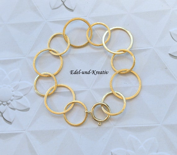Elli BASIC STRUCTURED - Anello - gold-coloured/dorato
