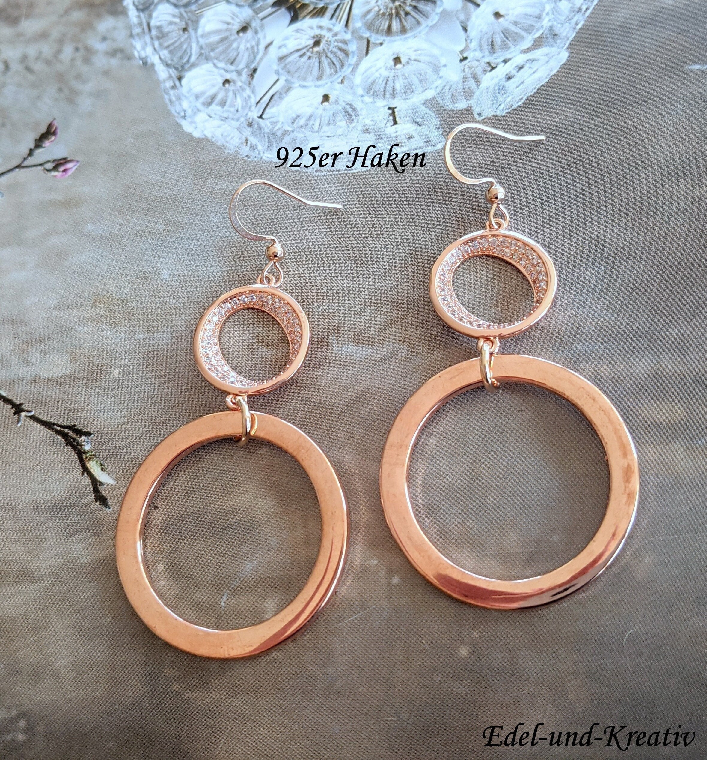 Ganci per orecchini francesi in argento - estremità a sfera, design a spirale, ipoallergenici - Italia