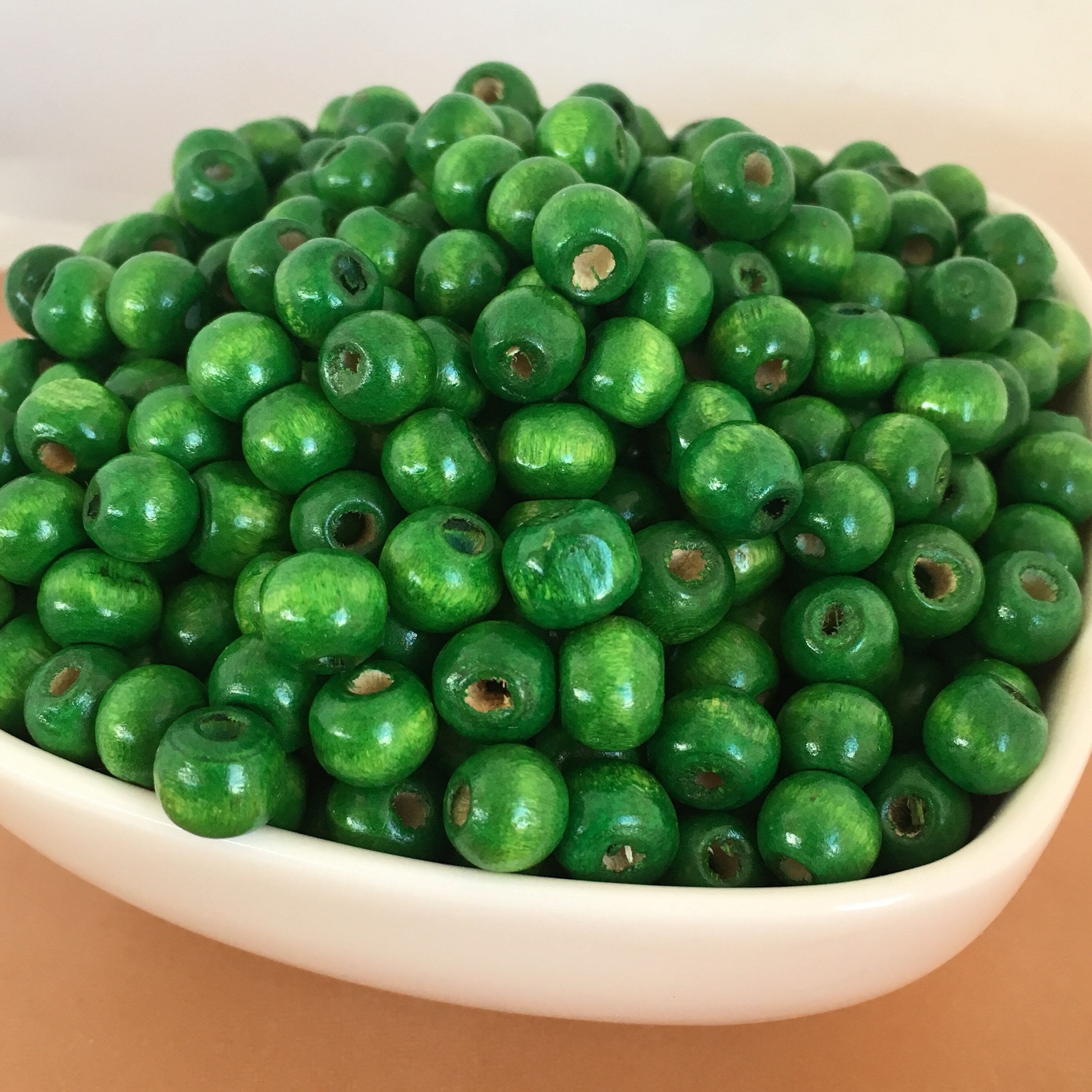 50X Oval Wooden Rice Beads 15x8mm Multi-Colour Bee-Hive Shape Wood Bead