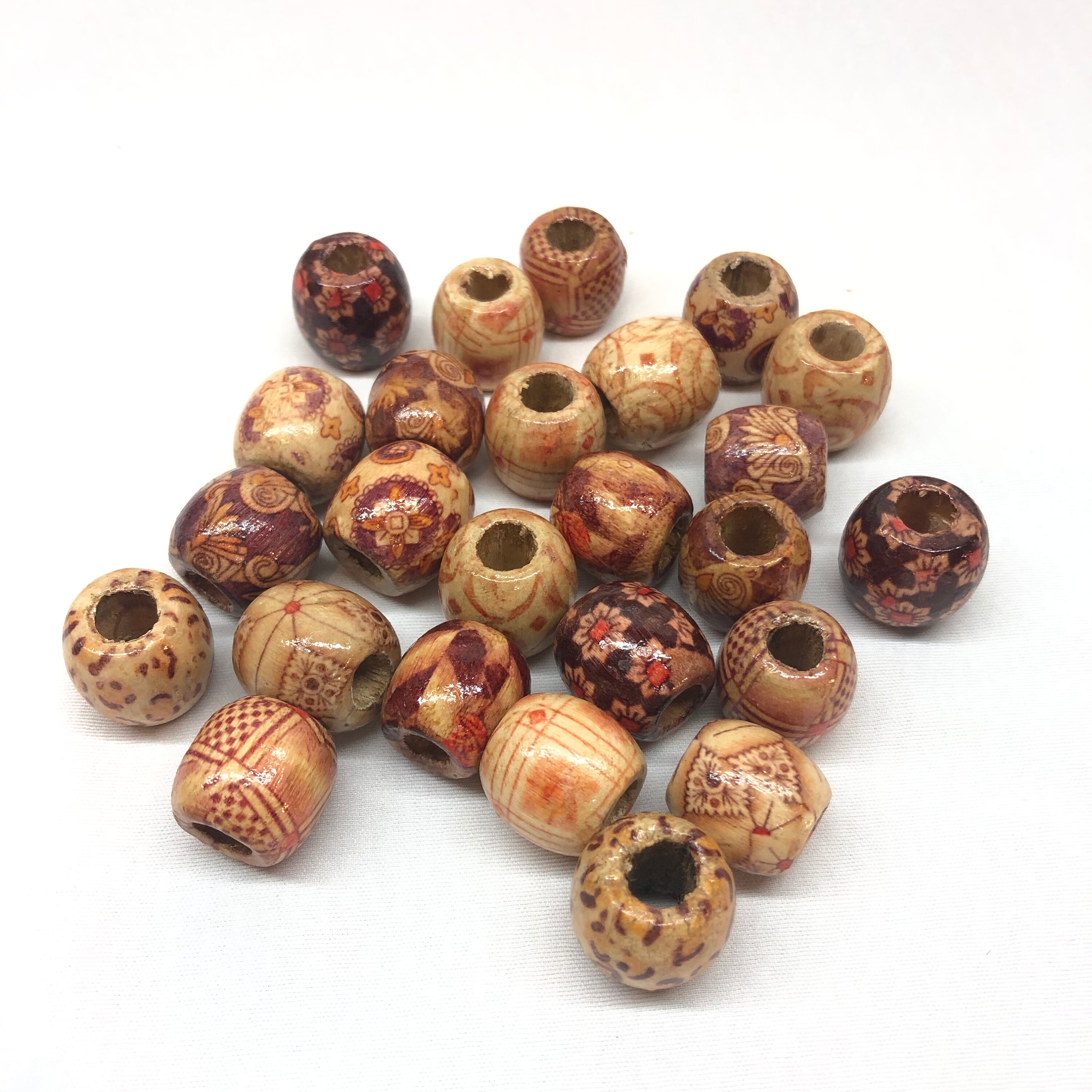 1000 Pcs Wooden Beads Natural Unfinished Wood Beads for Crafts, 7 Sizes  Beads for Jewelry Making, Garland, Home/Farmhouse Decor and DIY - 6mm, 8mm,  10