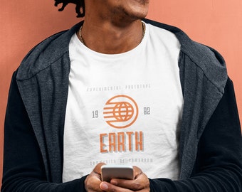 Retro T-shirt van de aarde van het ruimteschip | Vintage Epcot Center, 1982