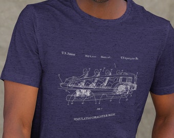 Rocket Rods Patent Tee Shirt | Disney Imagineering | Disneyland Shirt | Disney Attraction Shirt | Disney Shirt for Men | Unisex