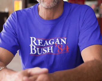 Reagan Bush '84 Tee | Vintage Republican Tri-Blend Shirt