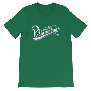 May include: A green t-shirt with a white graphic that says "Main Street Philharmonic" in a stylized font.