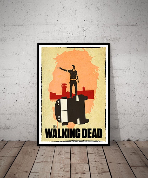 The Walking Dead, the Walking Dead Poster, the Walking Dead Print, the  Walking Dead Art, Movie Poster Print, Bedroom Decor 