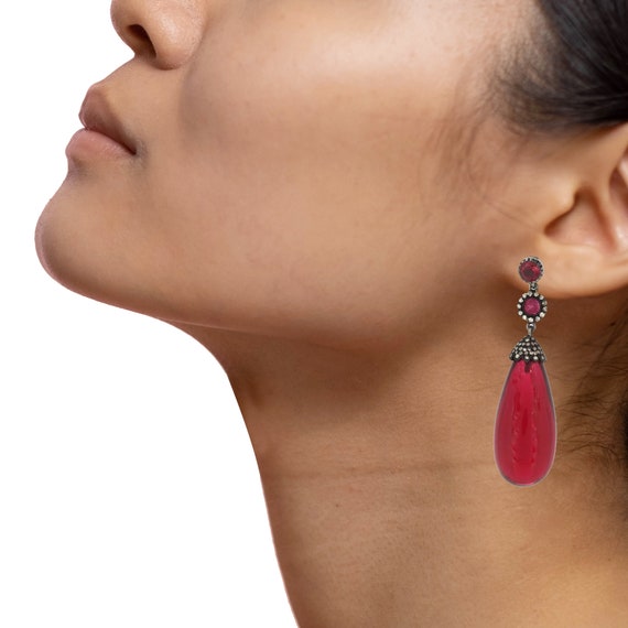 Orecchini Con Pietra Portafortuna Di Ottobre (tormalina) Creati Con