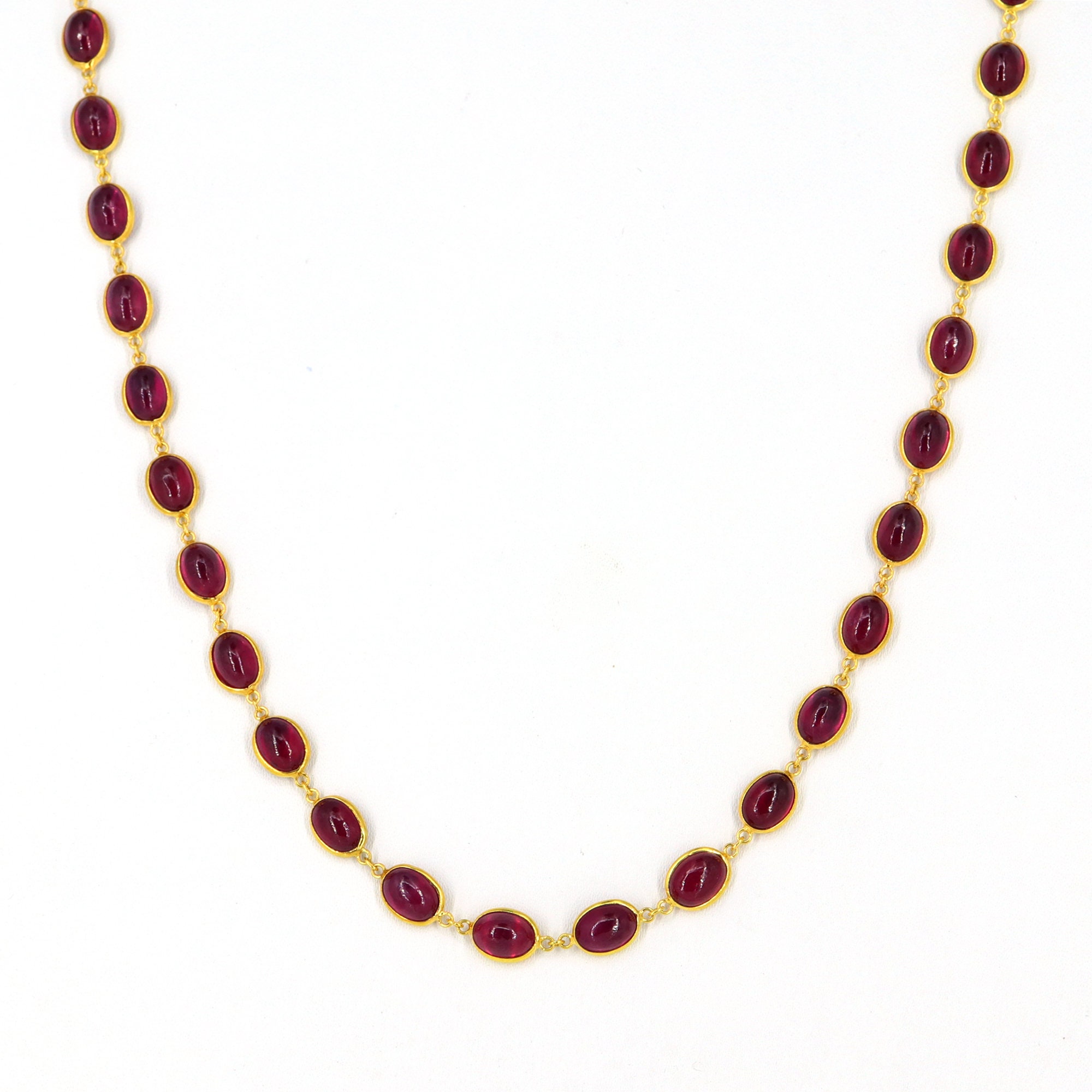 Gold chain with on sale ruby