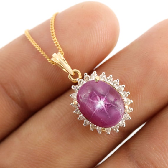 Gold Star Ruby Pendants Gold Star Ruby Pendants