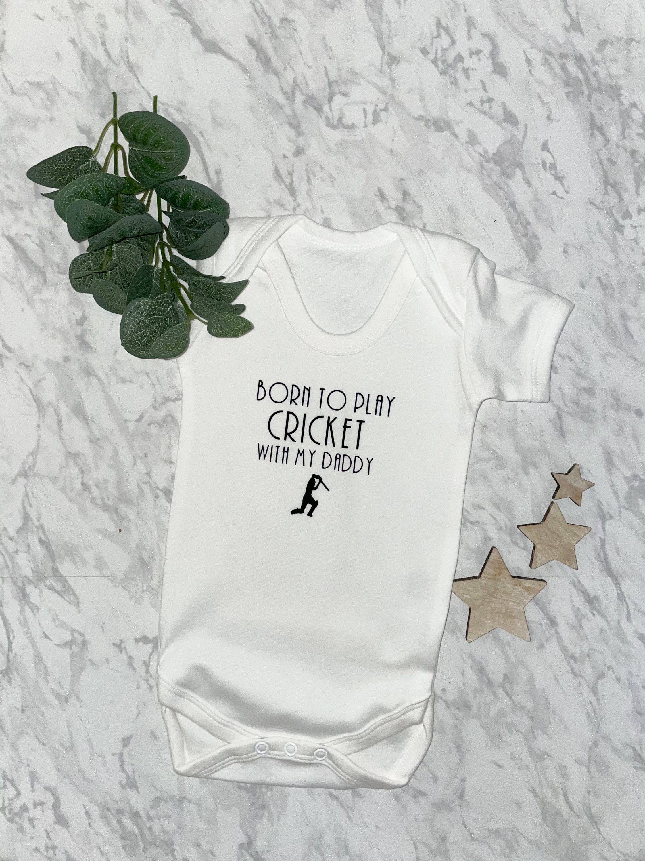 Cricket baby vest cricket gifts born to play cricket daddy Etsy Polska