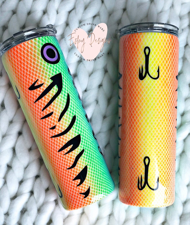Download Fishing lure tumbler/fishing cup/stainless steel/gift for him | Etsy