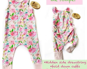 Grow with me baby/toddler romper dungas all in one adjustable On the grow