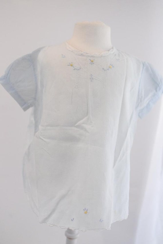 Vintage Light Blue Baby Dress - image 3