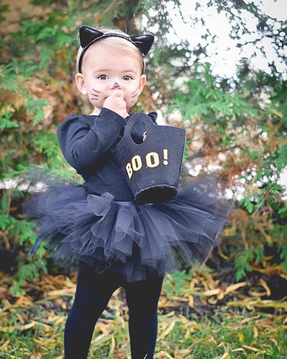 Black Tutu Costume Baby Toddler Black Tutu Perfect Halloween
